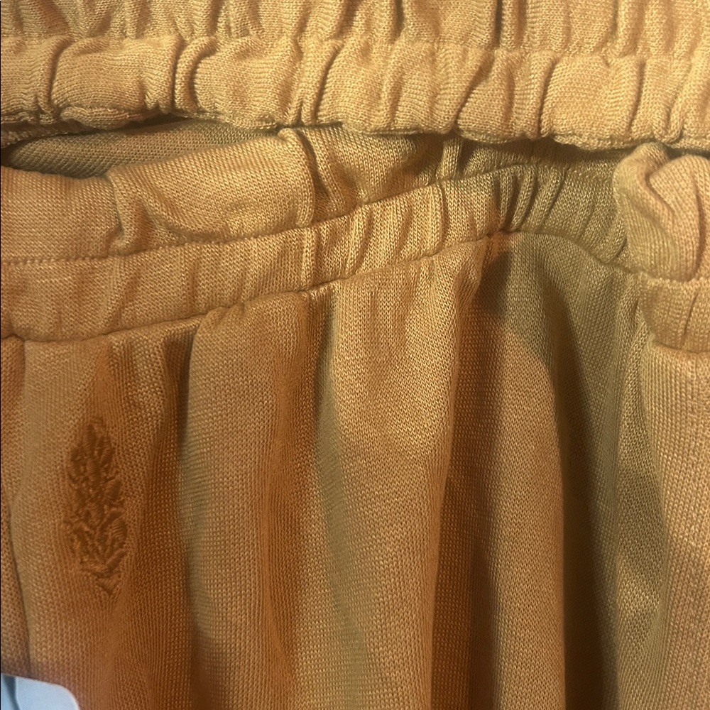 Free People Movement Heart Center Mustard Yellow Sleeveless Romper - Picture 6 of 7